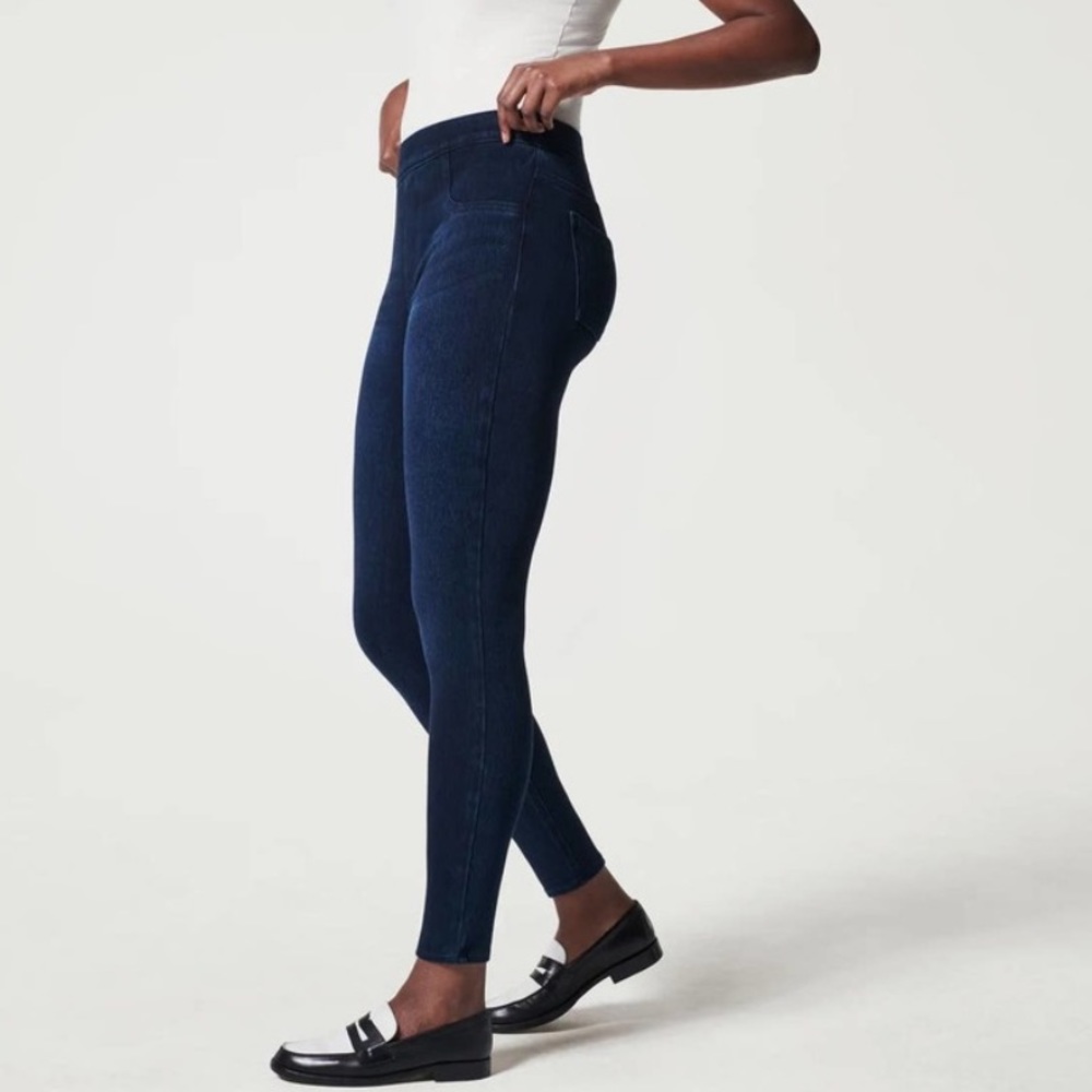 Spanx Jean-ish Ankle Leggings in Twilight Rinse